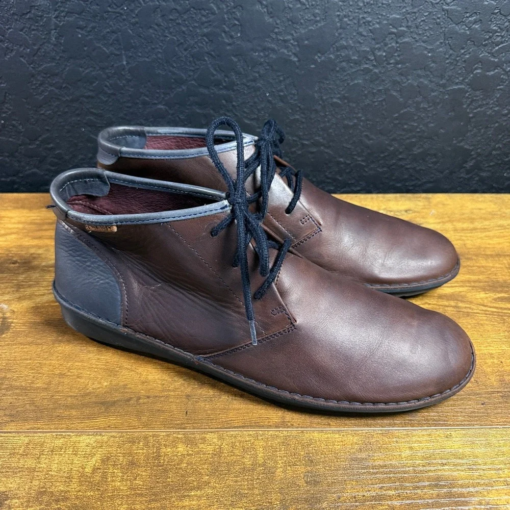 Pikolinos Santiago M8M-8169 Brown Leather Chukka Boots Mens Size 45